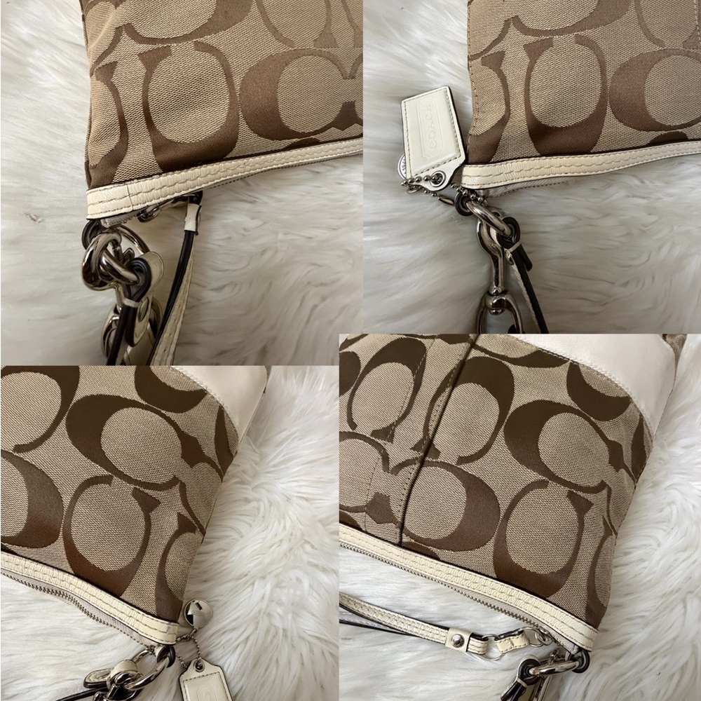 Coach Brown and Cream Crossbody Bag - Picture 9 of 9